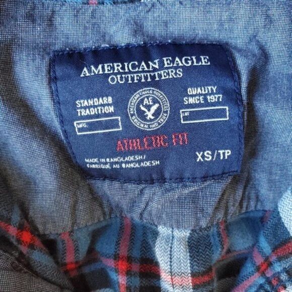 💍American Eagle Plaid Button Down Shirt - Picture 2 of 8